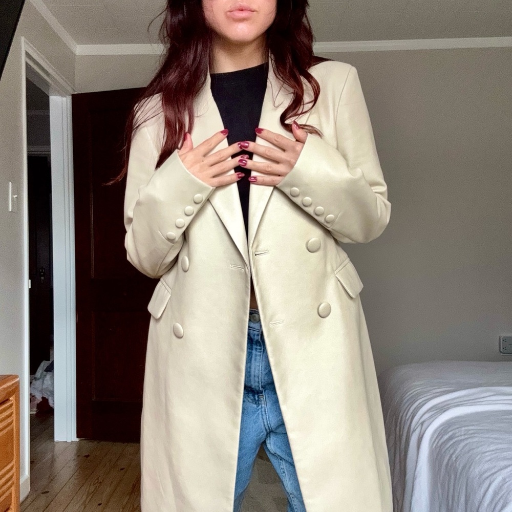Avec Les Filles Women's Cream Jacket